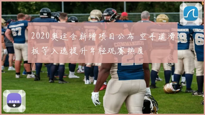 2020奥运会新增项目公布 空手道滑板等入选提升年轻观赛热度